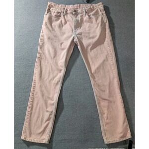 Levis 511 Jeans Mens 38x32 Pink Slim Fit Stretch Denim Pants